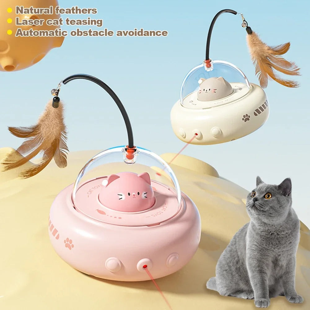 Smart Electric UFO Cat Teaser Toy