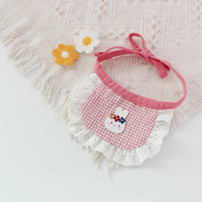 Cute Dog Smiling Bib Towel for Pets