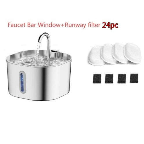 2.2L Stainless Steel Pet Water Fountain