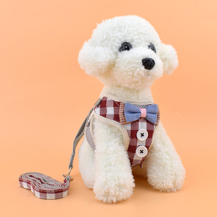 Dog Chest Strap and Cat Leash Combo