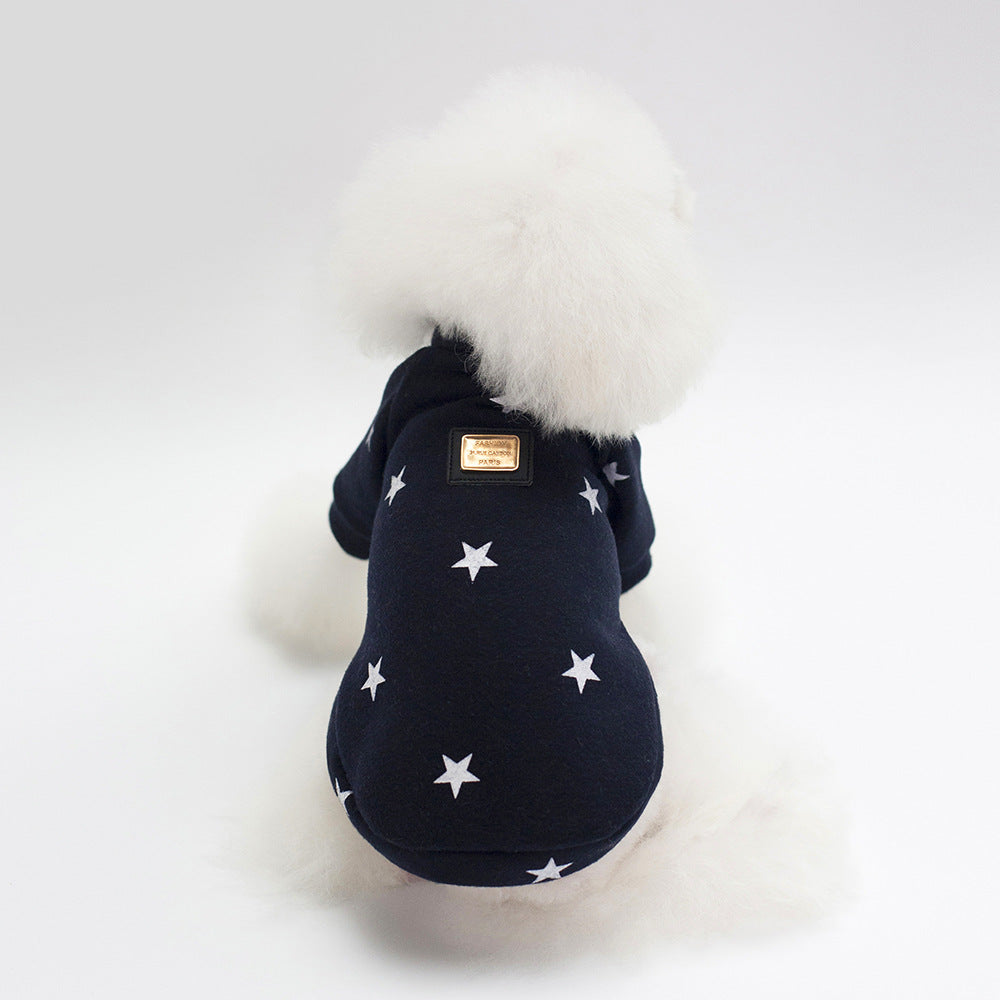 Dog Baby Star Hoodie for Pets - Winter/Fall Collection