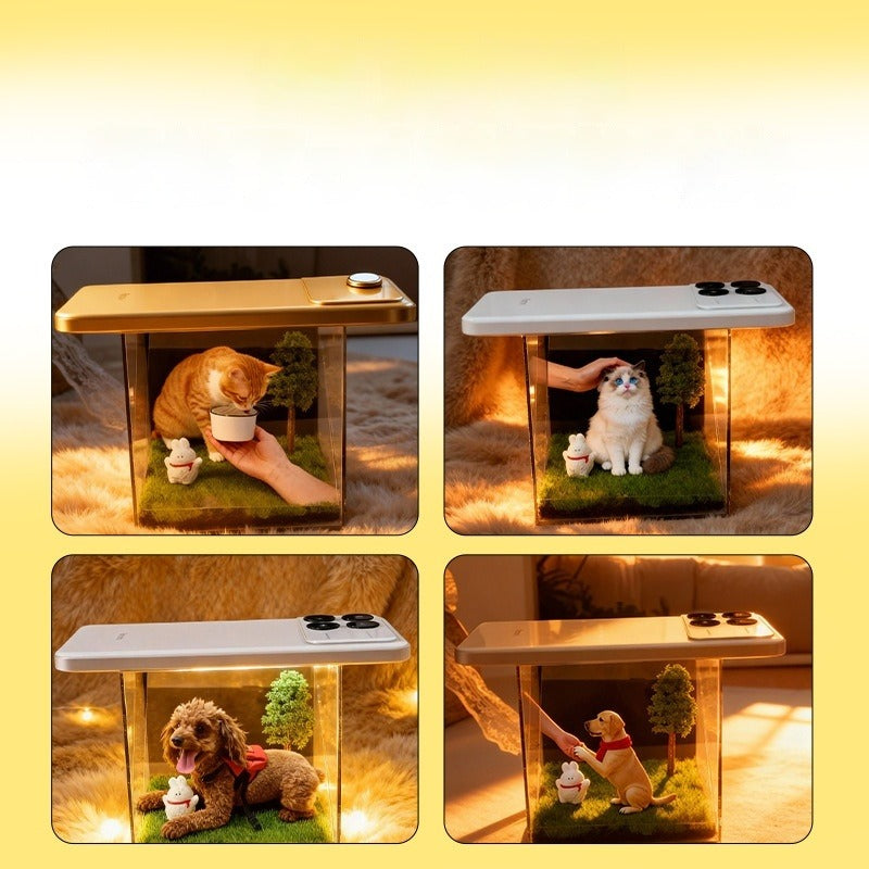 Pet Holographic Projection Memory Box