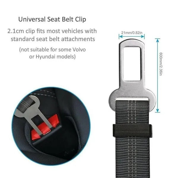 2 Pack Adjustable Pet Safety Seatbelt