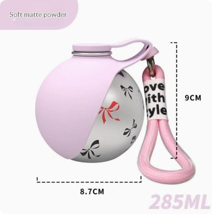 Folding Stainless Steel Carabiner Water Bottle