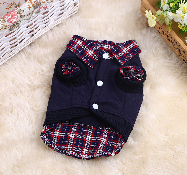 Gentleman Pet Outfit Set - Cotton Hoodie and Dress