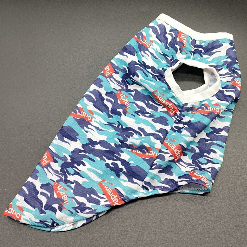 Camouflage Dog Vest Summer Pet Clothes