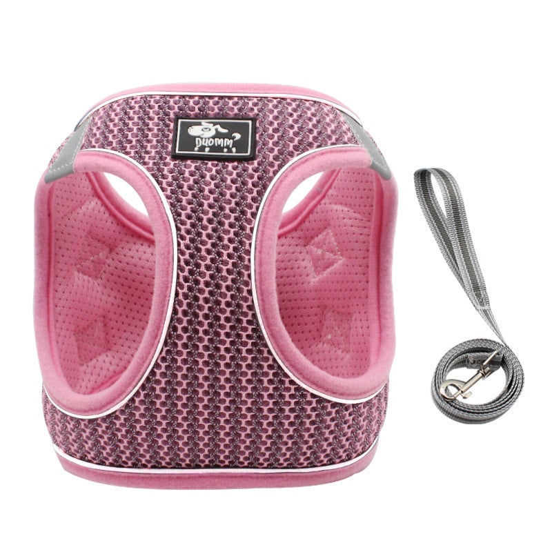 Breathable Vest-style Dog Harness with Walking Rope
