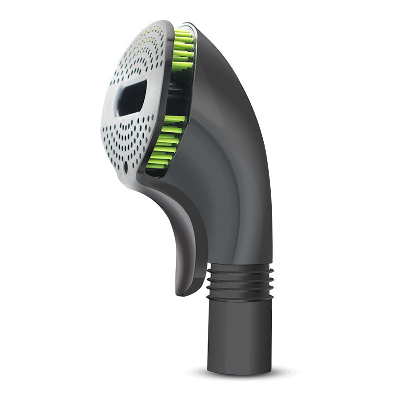 Pet Hair Brush with Soft Bristles and Attachment Head