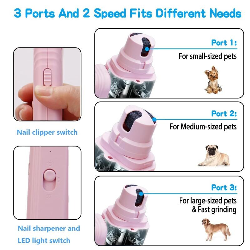 2-in-1 LED Pet Nail Clippers and Grinder