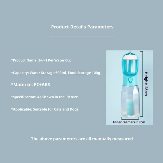 3-in-1 Pet Portable Water Cup