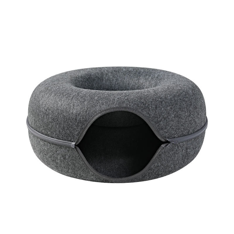 Four Seasons Woolen Felt Cat Nest Tunnel