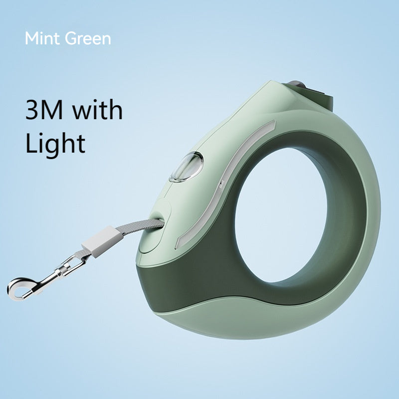 Luminous Automatic Retractable Dog Leash with Light