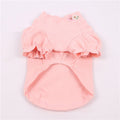 Cute Cotton Embroidered Pet Clothes with Puff Sleeves