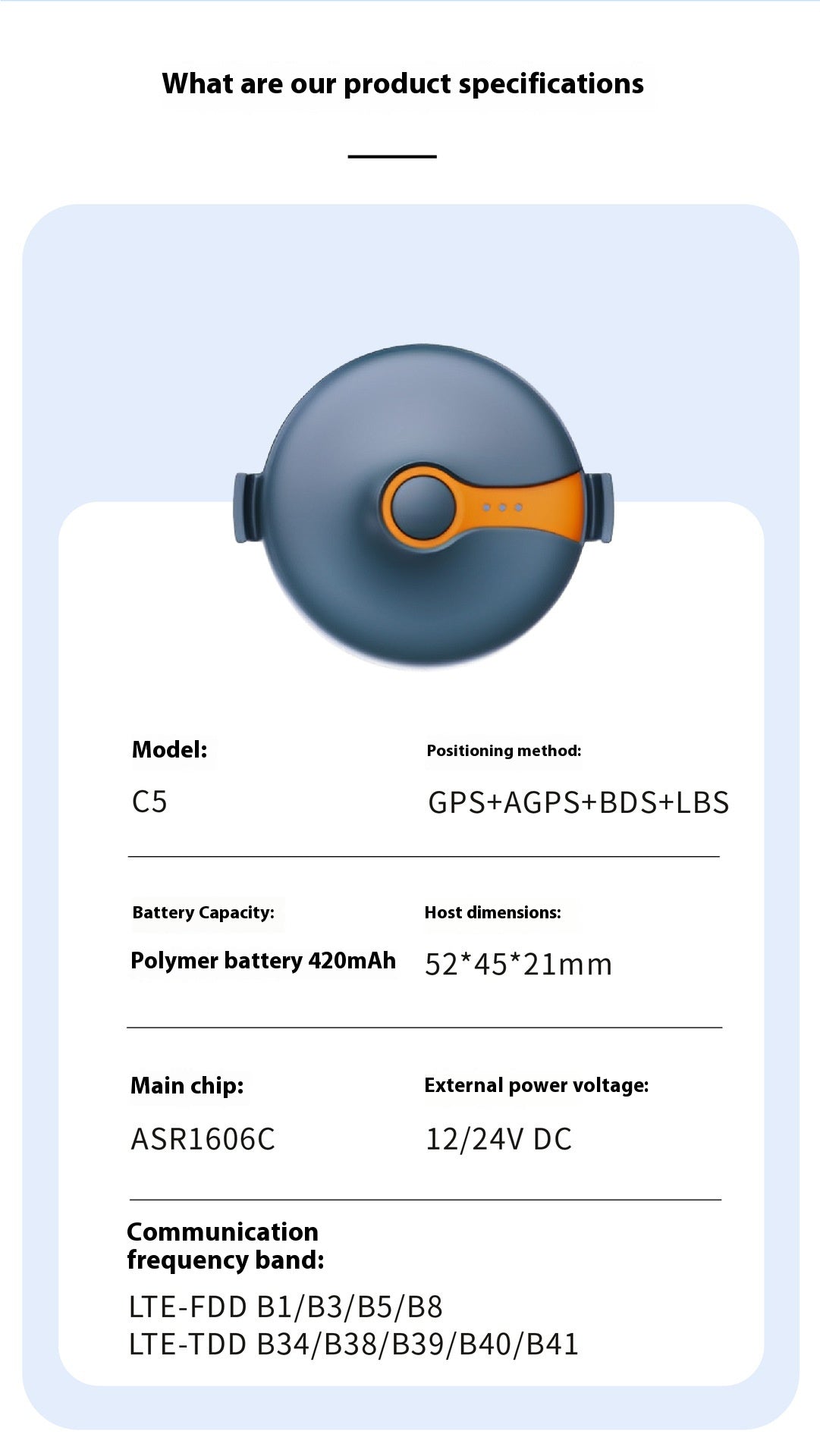 4G GPS Pet Tracker with Beidou Locator