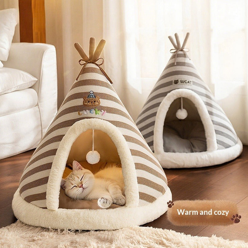 Thick Knitted Pet Bed