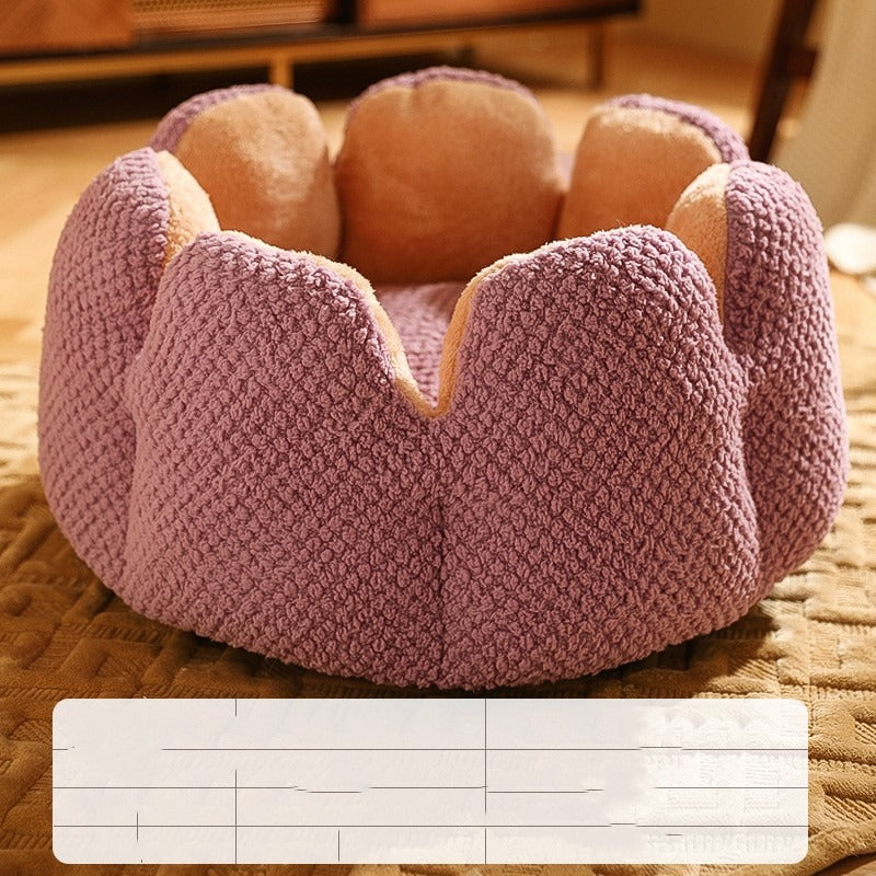 Soft Cactus Petal Nest for Cats and Dogs