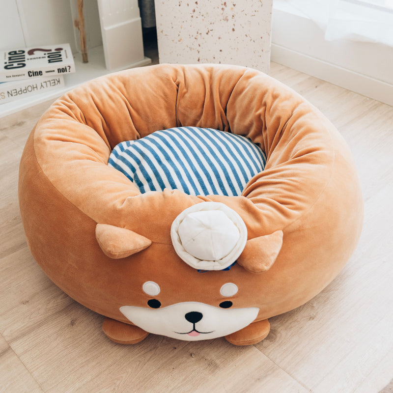 Warm Navy Shiba Inu Dog Kennel