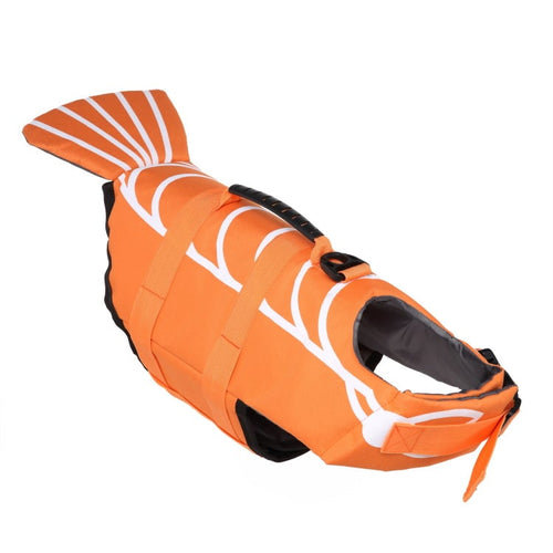 Adjustable Mermaid Shark Dog Life Vest for Swimming