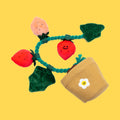 Strawberry Potted Plant Set with Pull Toy
