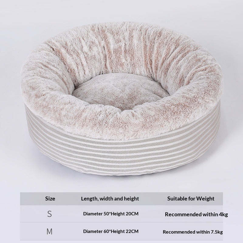 Warm Semi-Enclosed Pet Bed for Cats and Dogs