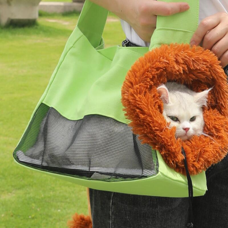 Portable Foldable Canvas Backpack for Ragdoll Cats
