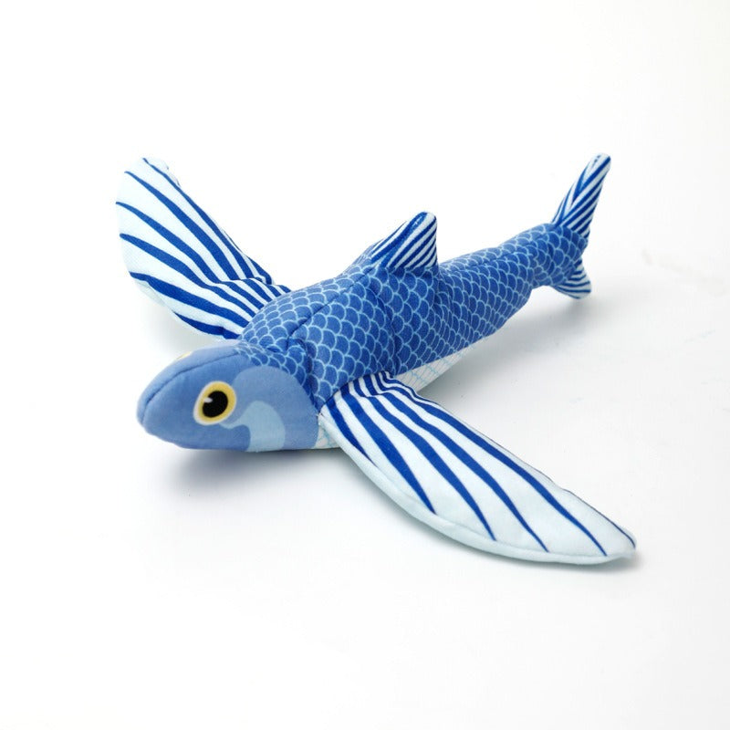 Electric Sound Plush Bird & Fish Pet Toy