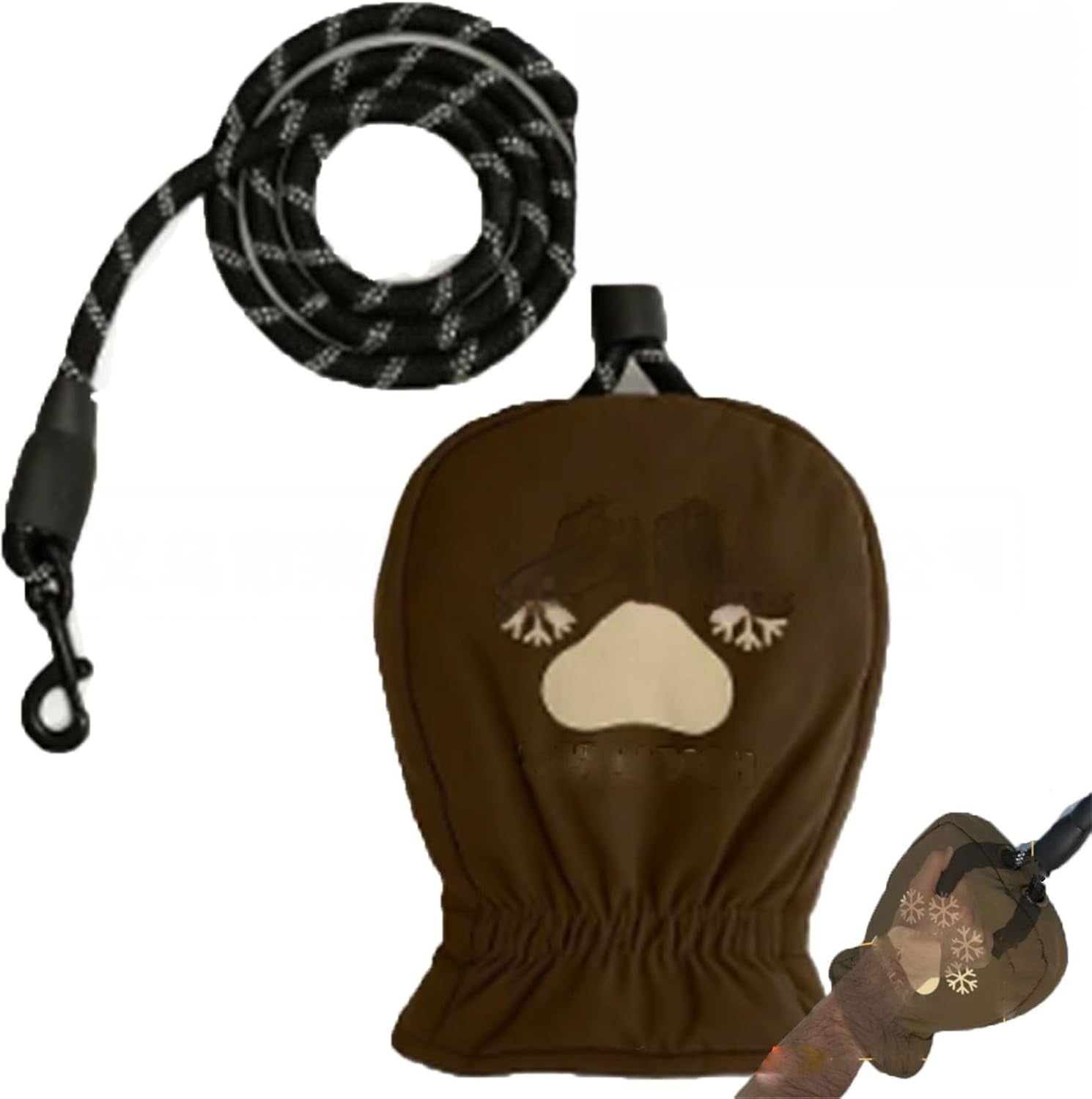 Warm Waterproof Dog Leash Gloves