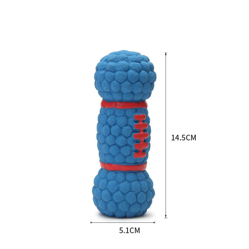 Pet Toy Sound Ball - Blue Breadstick Animal Shape
