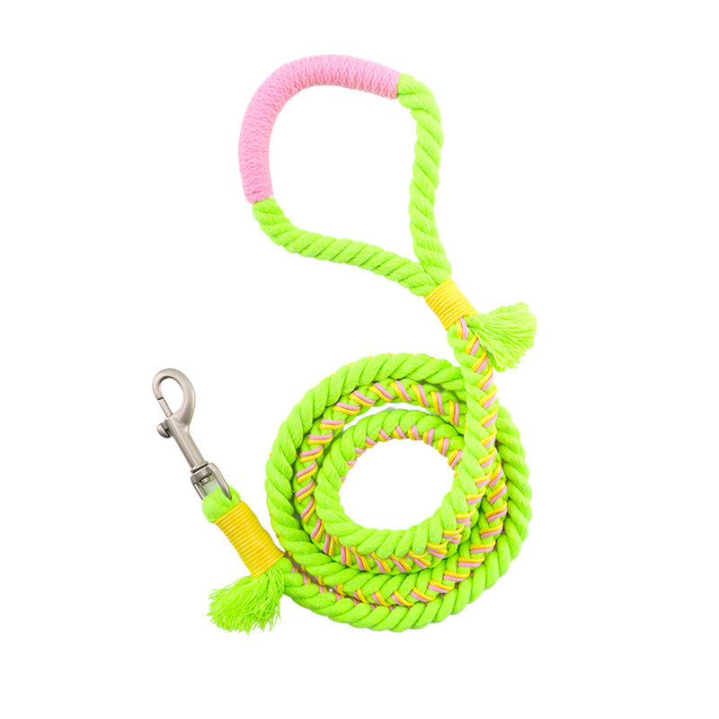 Handmade Cotton Rope Dog Leash and Traction Rope