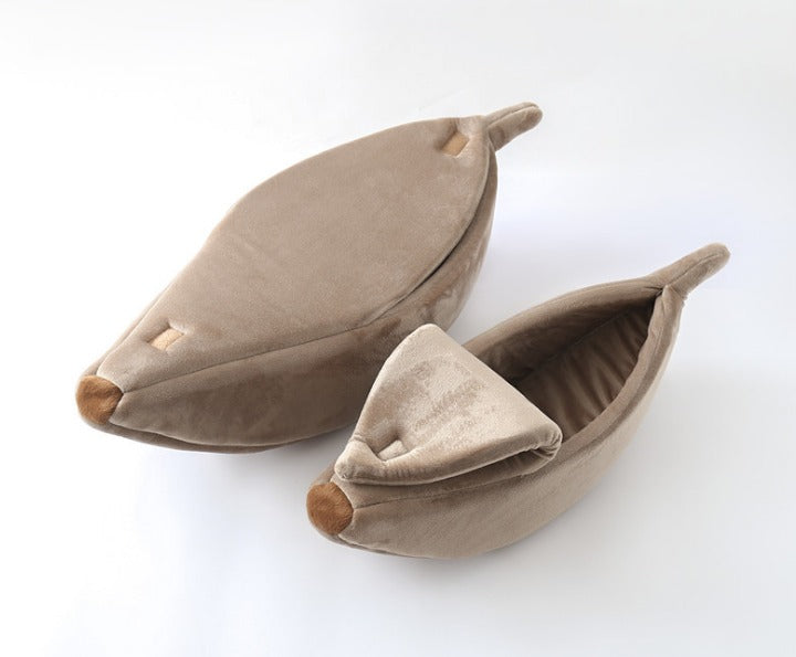 Banana Shaped Pet House Dog Bed