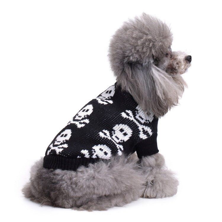Christmas Snowflake High Neck Dog Sweater for Pets