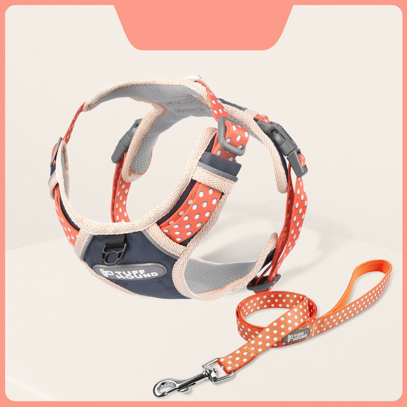 Pet Fashion Simple Chest Strap and Leash Set