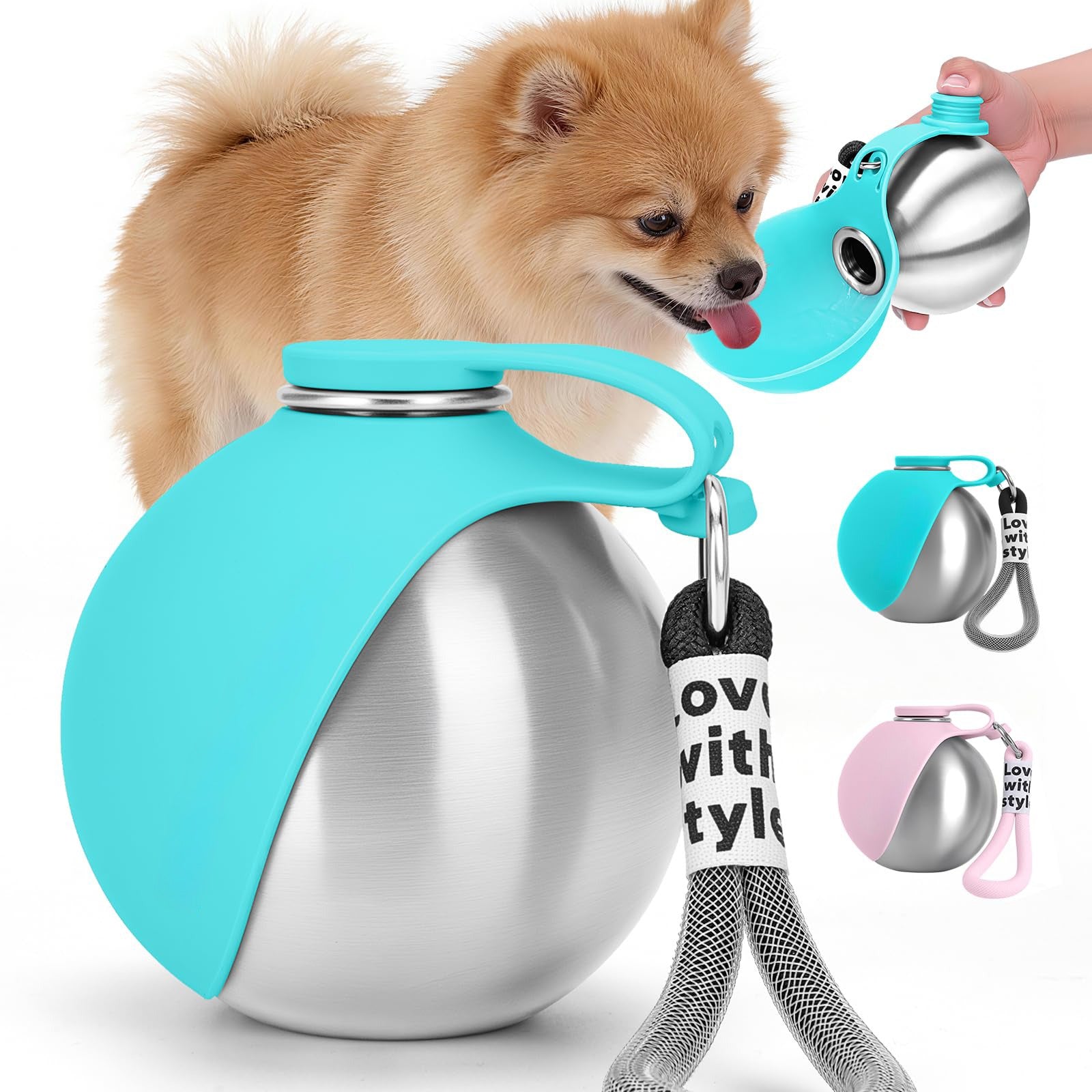 Portable Stainless Steel Dog Water Bottle