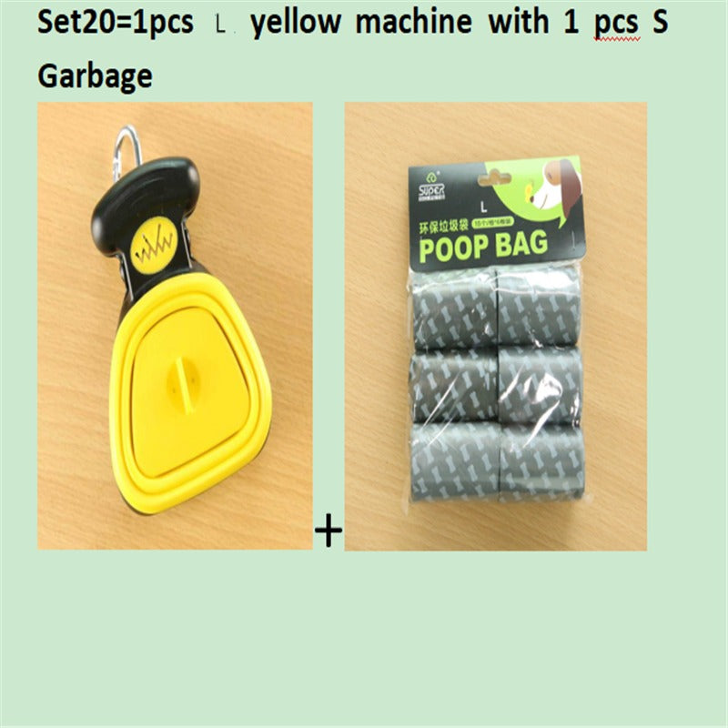 Dog Travel Foldable Pooper Scooper with Decomposable Bags