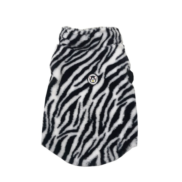 Leopard Print Plush Vest for Autumn and Winter