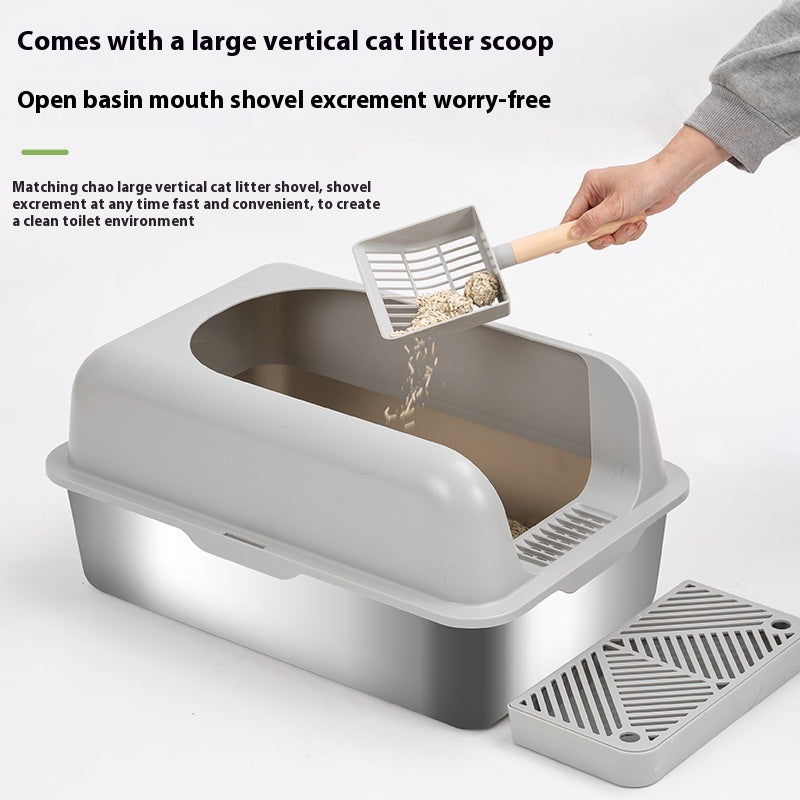 Stainless Steel Cat Litter Box