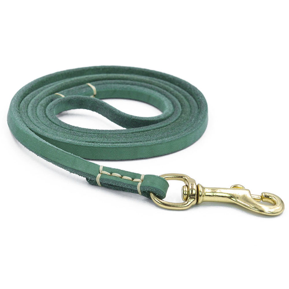 Handmade Genuine Leather Dog Leash - Durable & Soft