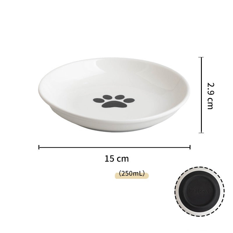 Ceramic Whisker-Friendly Cat Bowl
