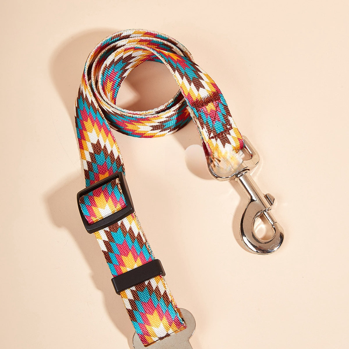 Nylon Dog Car Seat Belt with Hand Holding Rope