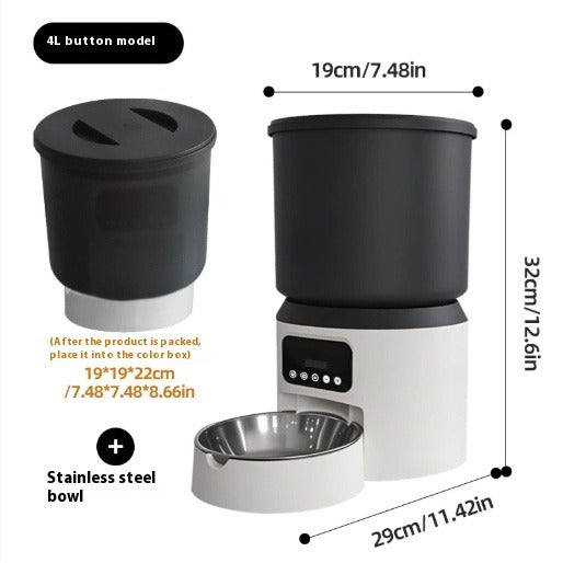 4L Smart Pet Feeder with Remote Monitoring