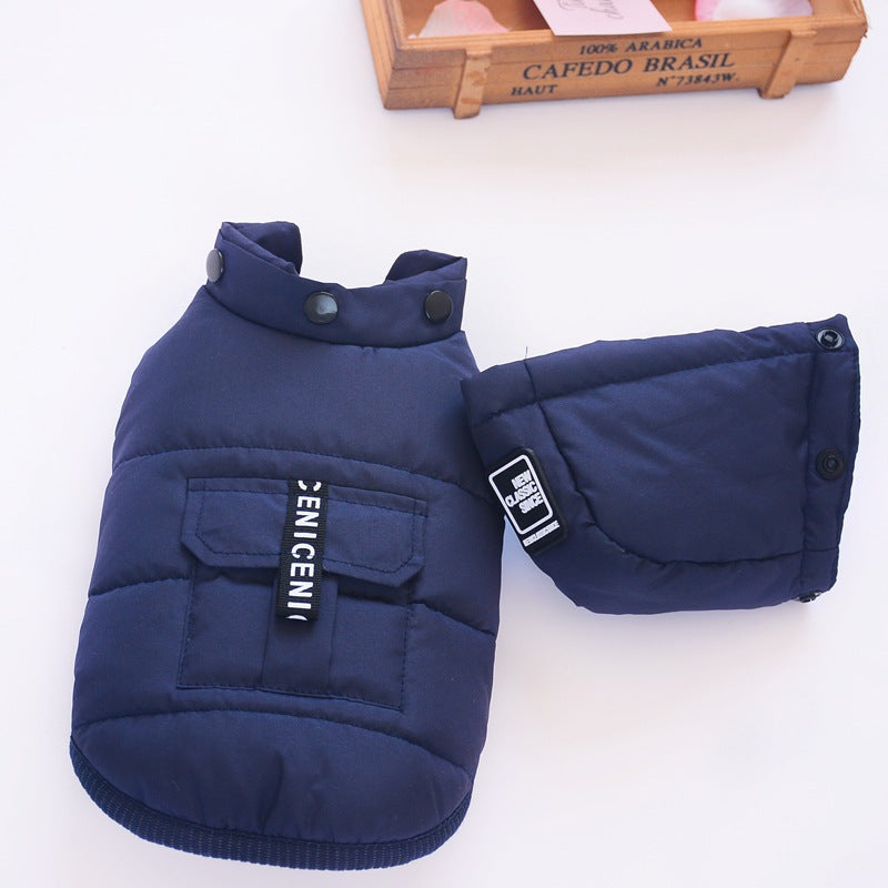 New Autumn Winter Dog Cotton Vest for Pets