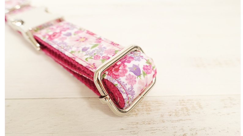 Pink Classic Dog Collar and Leash Set