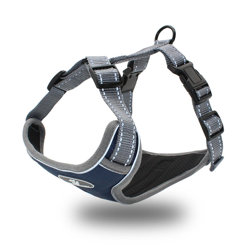 Reflective Vest-Style Chest Strap for Large Dogs