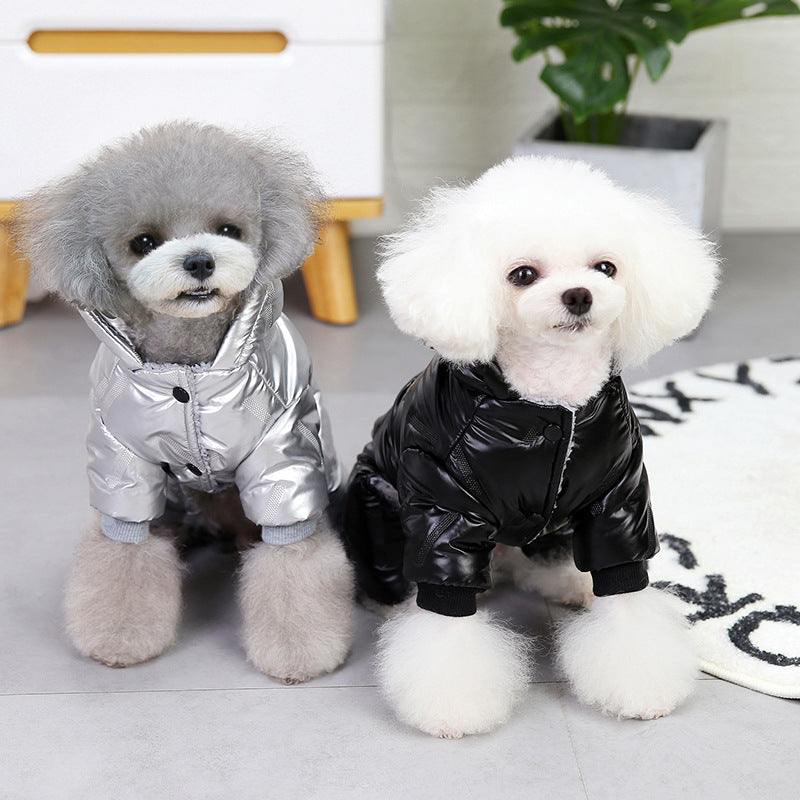 Thickened Embossed Winter Dog Clothes for Small Pets