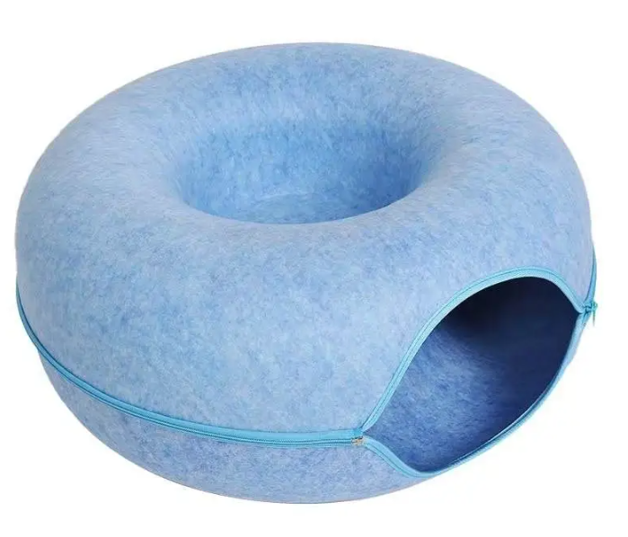 Four Seasons Available Cat Round Felt Pet Nest
