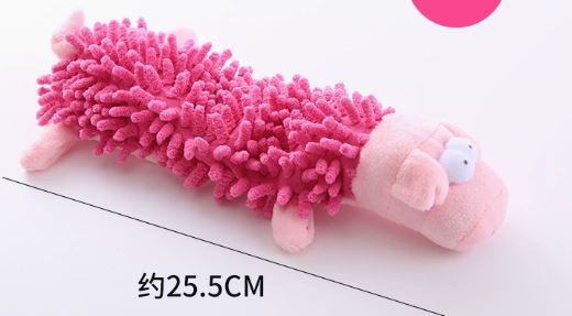 Plush Dog Toys - Frog and Hippo Tooth Grinding Chew