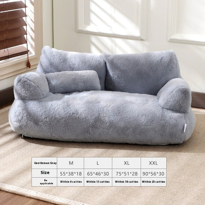 Flannel Warm Large Cat Sofa Pet Bed