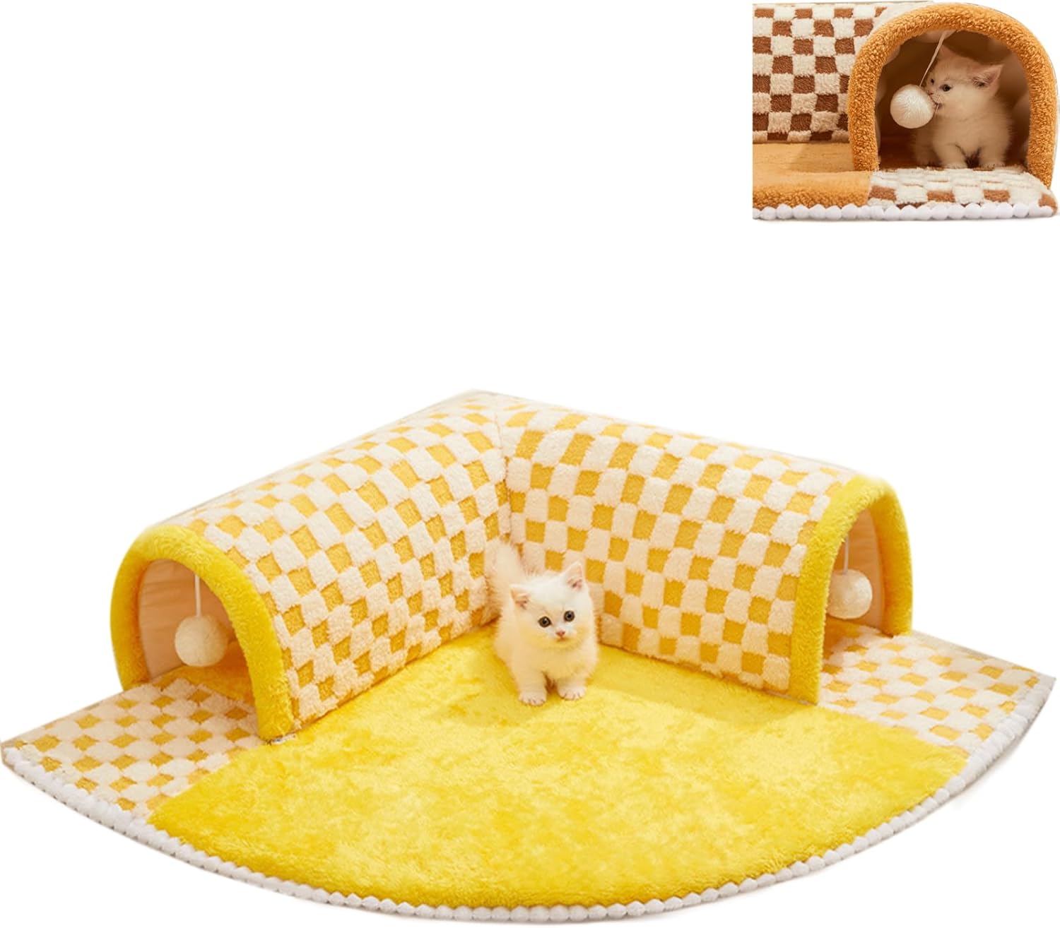 2-in-1 Cat Tunnel & Mat