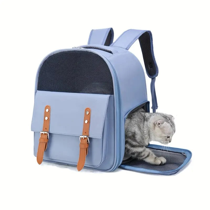 Scratch-Resistant Cat Backpack for Outdoor Use