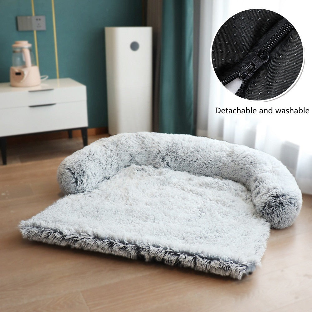 Removable Plush Pet Bed Mat